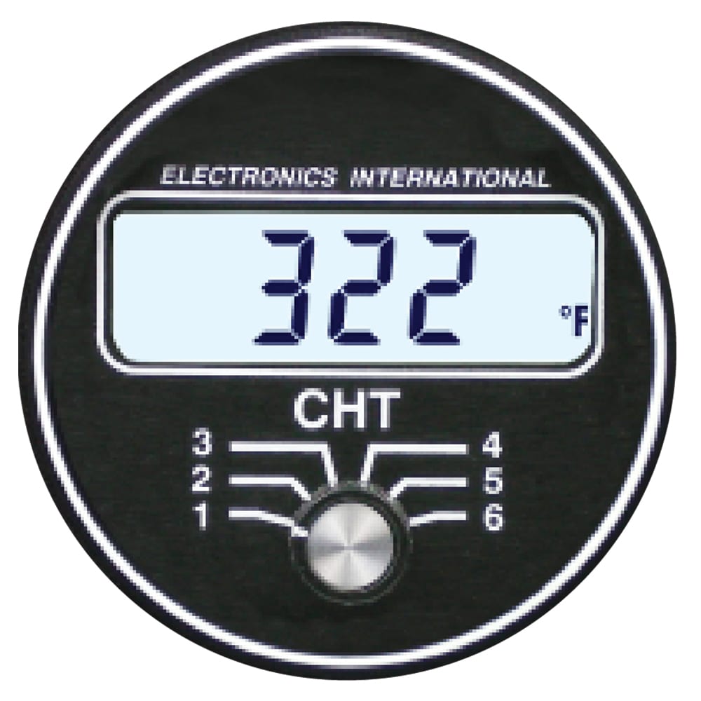 C-6 CHT Instrument 6 Cylinders | Electronics International | Aircraft ...