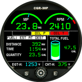 Cgr 30p Engine Monitor Premium Electronics International Aircraft Engine Instruments