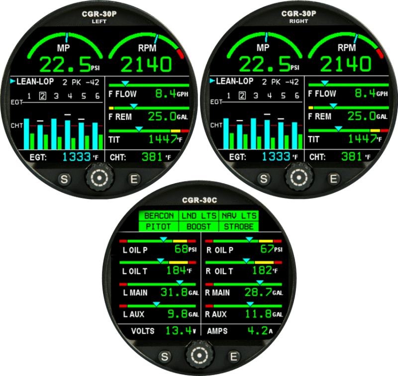 TwinEnginePiston Electronics International Aircraft Engine