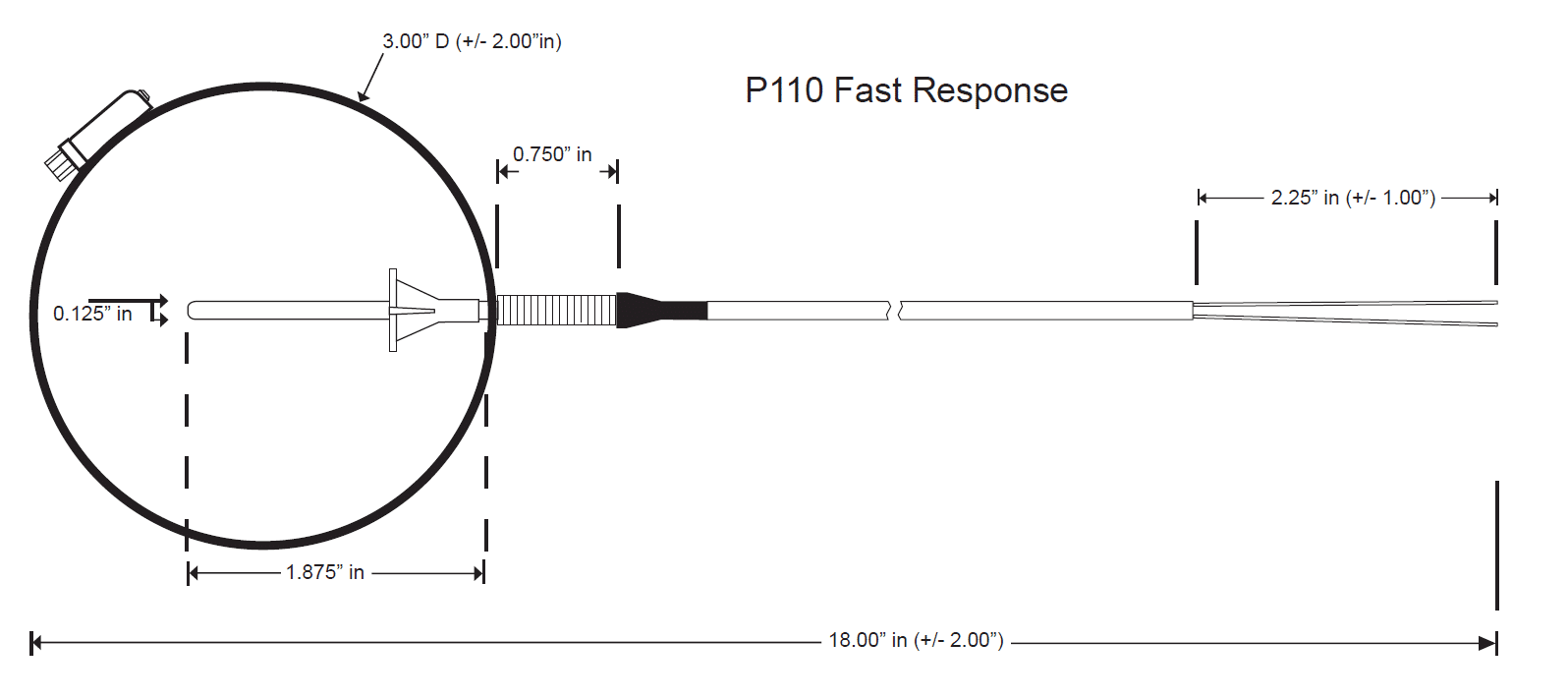 P110F EGT Fast Response Probe Electronics International Aircraft